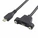 Produktbild Micro-USB-Verlängerungskabel, Micro-USB-Stecker auf Micro-USB-Buchse, Verlängerungskabel mit Schrauben, Daten + Aufladen, 50 cm
