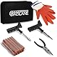 GADLANE Autoreifen Reparaturset Reifenreparaturwerkzeuge 7 Stück Schlauchlos Für Notfälle Auto Auto Motorrad LKW ATV Jeep Traktor 20-saitiger Reparaturstecker (7 PCS)