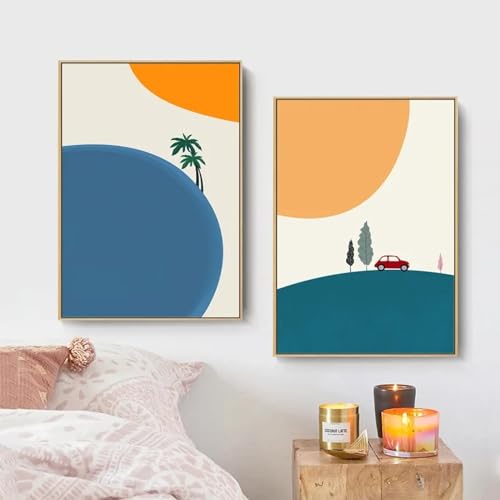 Affiche animal pour chambre de bébé : décoration murale créative et abstraite en toile 50x70