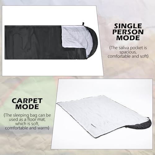 HunnmingRe 2 Piezas Bolsa de Dormir Usable para Adultos con Alcance de Brazo, 3 Temporadas, Impermeable para Camping, Senderismo, Mochileros y Caza miniatura 5