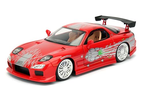 Jada Toys Fast & Furious Dom's 1993 Mazda RX-7 FD3S-Wide Body, Auto,...