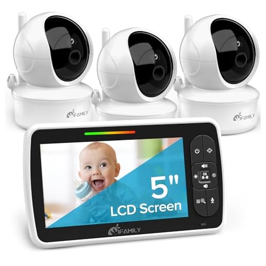 Baby Monitor with Remote Pan-Tilt-Zoom Camera|Keep Babies Safe with 3.5” Large Screen, Night Vision, Talk Back, Room Temperature, Lullabies, 960ft Range
