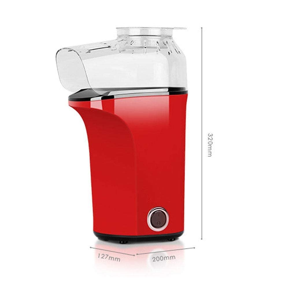 Macchina per Popcorn Macchina per Popcorn elettrica da 1400 W, Macchina per Popcorn ad Aria Calda con Design a Bocca Larga, Coperchio Rimovibile, Senza Olio Necessario, Sana, per Feste