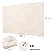 Lightomorrow Bulletin Board, 24 x 18 inches Decorative Felt Pin Board, Vision Board Cork Board Alternative for Wall, Foldable Photo Board with 20 Pushpins - Oatmeal