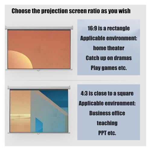 Pantalla para proyector portátil 50" 4:3 miniatura 5