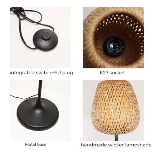 Lampadaire moderne rustique Alpinaluz luminaire de chambre E27 - 5