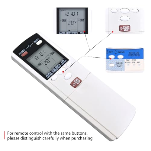 Télécommande AR-DL3 avec écran LCD pour climatiseurs FUJITSU séries AR-DL - 6