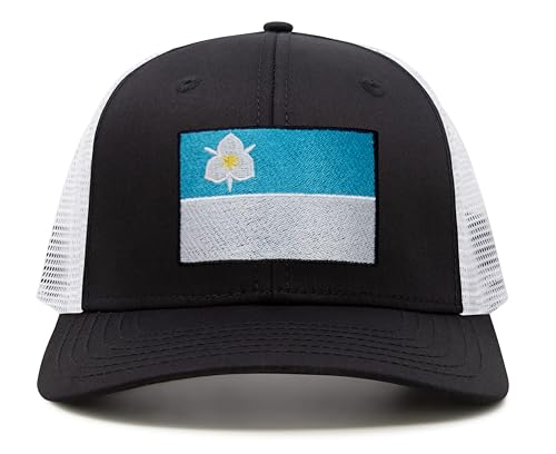Image of International Tie City Hat for Men and Women, Adjustable Snapback Trucker Baseball Cap with Embroidered Patch