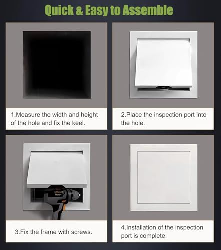 Cubierta de panel de plomería 457x508 mm para trampilla de baño 6