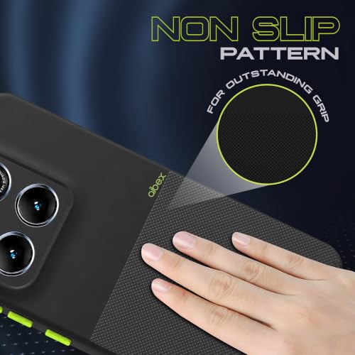 Image of AIBEX Premium Back Cover Case Compatible for Motorola Edge 70 Pro Plus 5G / Motorola Edge 70 Pro 5G|Scratch & Drop Tested Shockproof Matte Texture Case with Soft Microfibre Lining|Slim Fit - Black