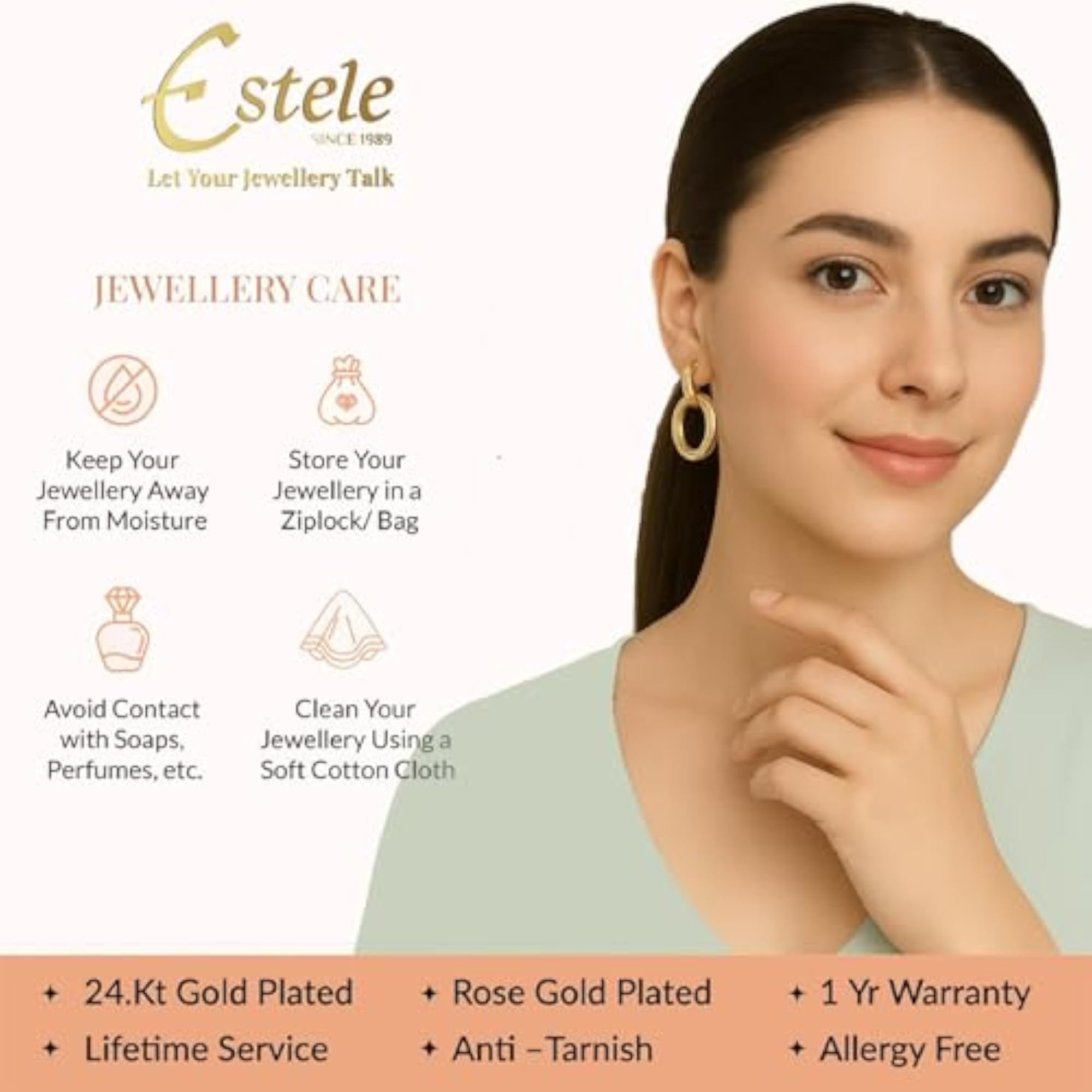 Women's Stylish Half Hoop Red Lotus Earrings