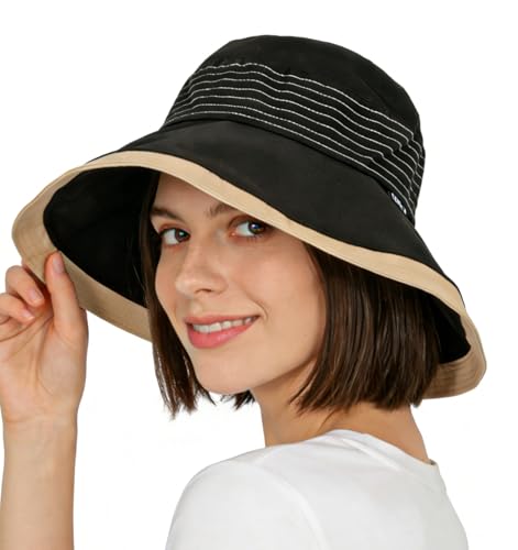 Sombrero de sol mujer tipo bucket plegable miniatura 1