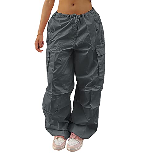 Mädchen Cargohose Multi-Pocket Leichte Freizeithose Fashion Chic Damen...