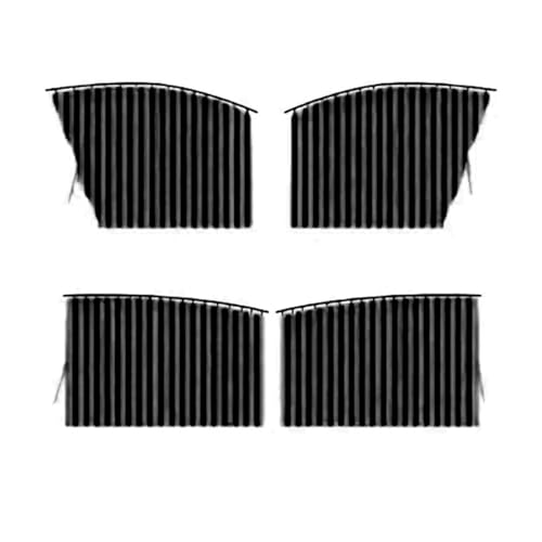 Pare-soleil voiture extensible de séparation avec store d'ombrage intérieur noir