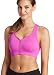 Jockey Women's Zip Front High Impact Seamless Bra, Fab Fuchsia, L