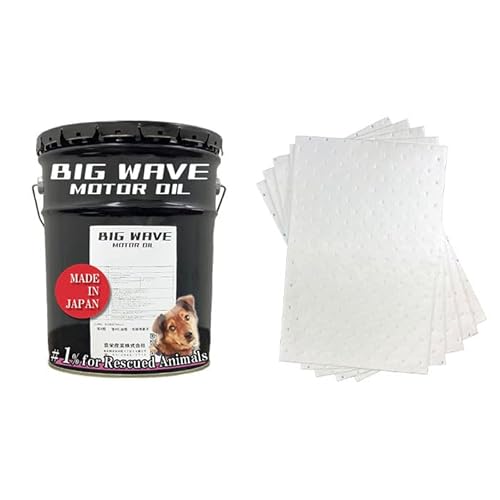 【個人宅配送】BIG WAVE MOTOR OIL DL-1 5W-30 20L + 油吸着材 すーたるマット セット