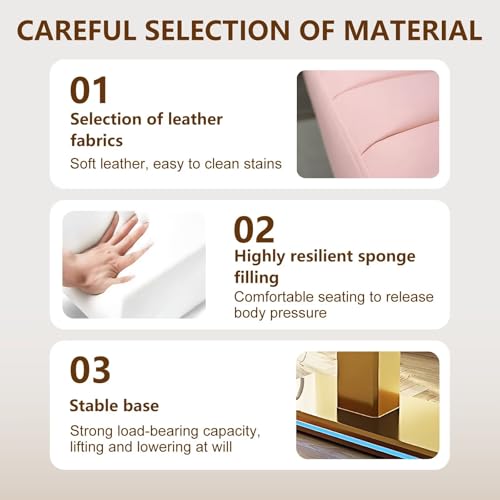 Larnavo Massage Table-Electric Massage Table with Pink Light Luxury Style, Facial Beauty Table Includes Intelligent Angle Adjustment, Ambient Light - Image 6