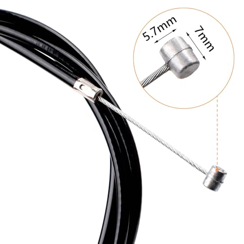 Image of 65 inch Universal Throttle Cable 60 inch Black Shell Length for Mini Bike Go Kart Cart Go-Cart ATV Cycle