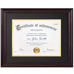 Dark Brown Frame / Black Mat - 15x18 matted to 11x14