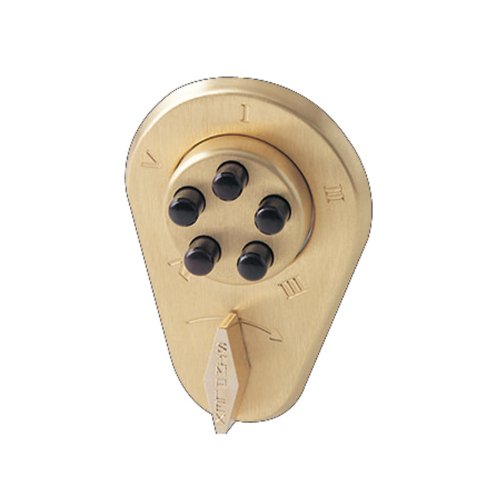 Pushbutton Deadbolt, Satin Brass