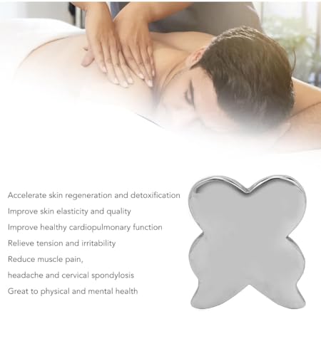 Image of butterfly shape gua sha massage tools for face and body massage