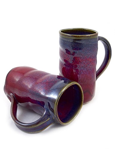 Taza de cerámica Stoneware 14 oz color morado miniatura 3