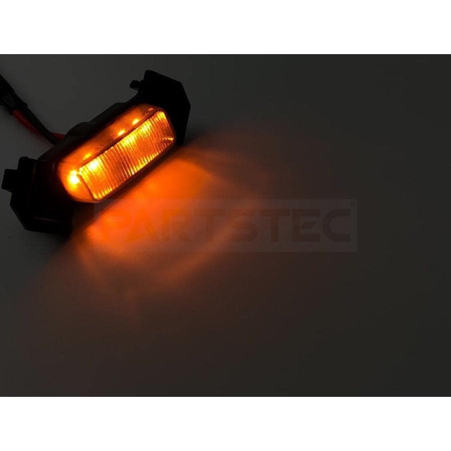 Amazon | MOTOR POWER 汎用 アンバー LED グリル マーカー 4個セット