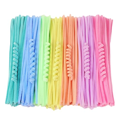 Pipe Cleaners Craft Supplies – 300PCSs Colorful Chenille Stems, Thick Fuzzy Craft Sticks | Soft Plush Pipe Cleaners for Arts, Creative Decorations, Fun Crafting Projects