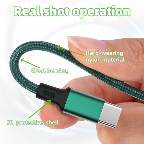 Multi Charging Cable[3A 4Ft 2-Pack], New Braided 4 in 1 USB with 2 Type C/2 Micro USB Connectors Fast Charger Cord, for iPhone 17 16 15 Series, Google, Samsung, LG, Sony, Cell Phones Tablets and More