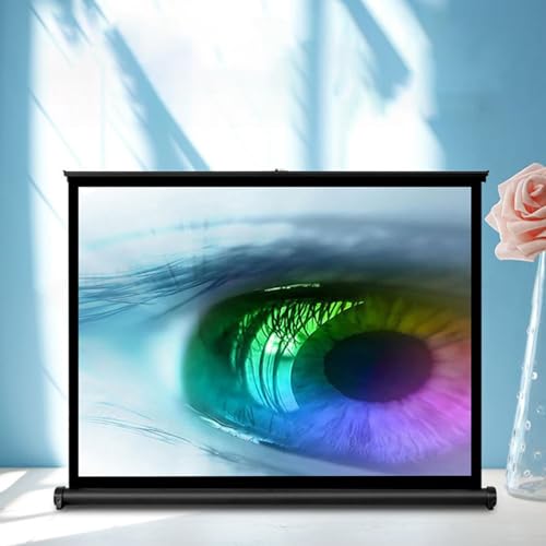 Pantalla de vídeo 16:9 40" para proyector portátil con diseño libre de arrugas y bolsa de transporte miniatura 1