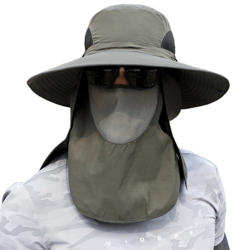 Gorro unisex con protección facial y cuello para exteriores