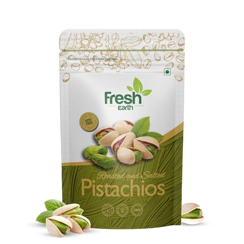 Fresh Earth Californian Roasted & Salted Pistachios 200g | Dry Fruits | Tasty & Healthy Nuts | Premium Pista | Rich in Protein, Fibre, Gluten Free & Low Calories | Pista Dry Fruit | Healthy Snacks (B0CSDLV95Z) Amazon Price History, Amazon Price Tracker
