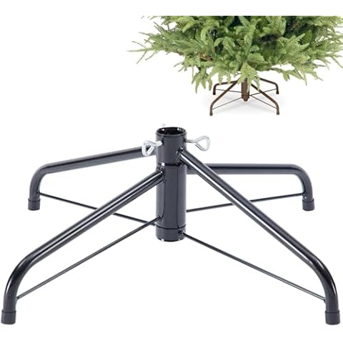 Sivya Christmas Tree Stand for 4 to 6 Foot Trees，Fits 0.75-1.25 Inch Pole Cover