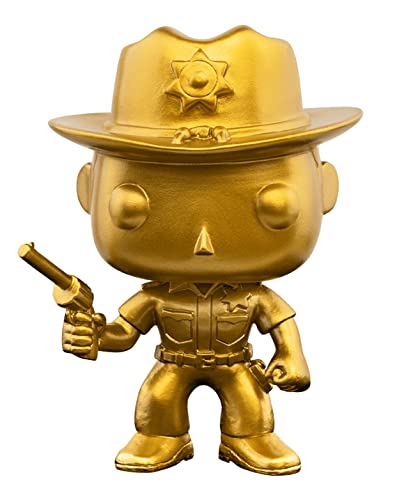 En Oferta Funko Pop The Walking Dead: Rick Grimes Metallic Gold - Metálico Dorado