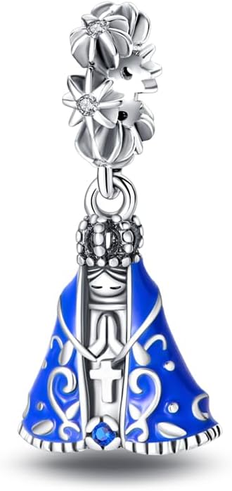 Pandach 925 Sterling Silver Charms for Bracelets and Necklaces Madonna Charm Dangle Pendants Sunflower Beads Charms Jewelry Women Jewelry Gifts