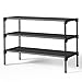 Kitsure Shoe Rack - Premium Non-Woven Shoe Rack Shelf, Shoe Organizer for Closet, Entryway, Garage & Corridor, Sturdy & Durable Long Stackable Shoe Shelves, 63 x 30 x 39 cm, Black
