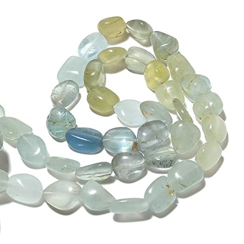 Aquamarine nuggets naturelles sans plastique pour créations de bijoux durables