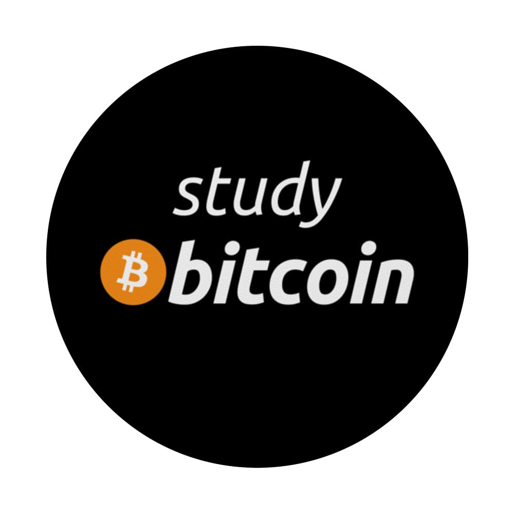 Amazon.com: Study Bitcoin - Famous Bitcoin Quote PopSockets Adhesive  PopGrip : Cell Phones & Accessories