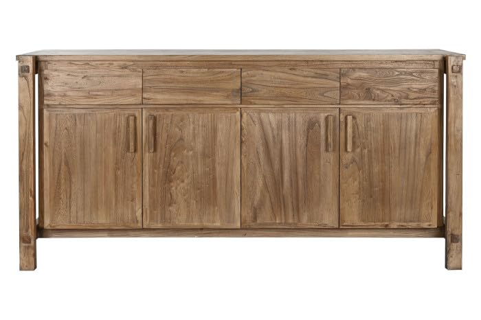 Buffet aparador de Madera de Olmo de 4 Puertas 183x57x90 cm