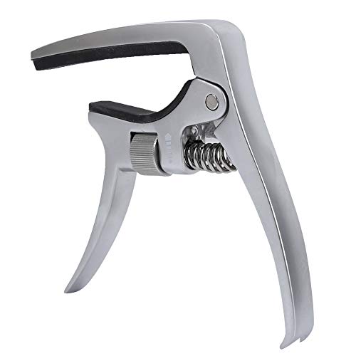 Guitar Tuner Clip, Guitarra Acústica Capo Portátil, Metal Leve Ajustável para Guitarra Acústica Guit