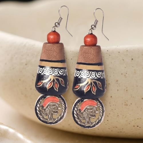 Image of Handcrafted Bohemian & Ethnic Earrings Collection for Women - Artistic, Nature-Inspired Statement Designs in Studs, Drops & Chandeliers