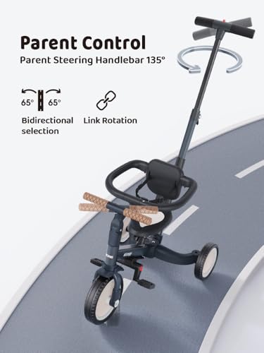 Image of newyoo TR008 5-in-1 Tricycle for Toddlers 1-3, Toddler Bike, Birthday Gift