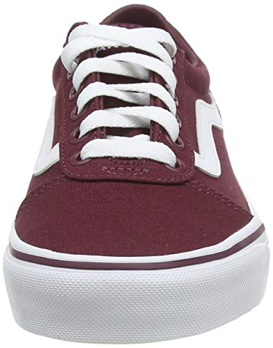 Vans Dames Ward Sneakers, Canvas Burgundy, 40 EU