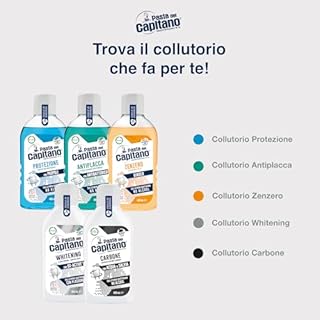 Pasta del Capitano Collutorio Protezione Denti e Gengive, 400ml (Confezione da 4)