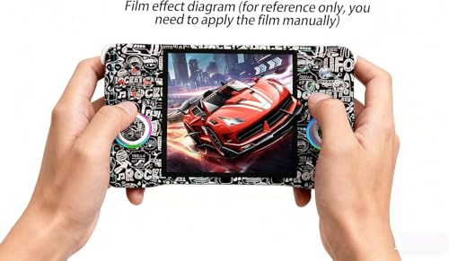 Image of XF40H Handheld Game Console, 64GB Retro Gaming Device with 4.0 Inch 4K HD IPS Screen, 20000+ Preloaded Games, Linux System, Inbuilt WiFi (White) (White)