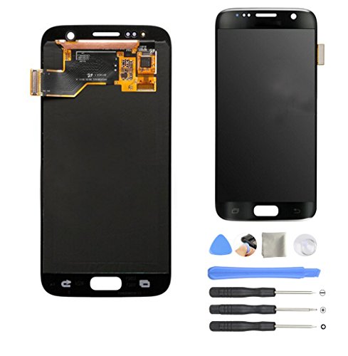 FFtopu Screen Replacement Compatible with 7 White, LCD Display & Touch Screen Digitizer Frame Assembly Set with 3D Touch Free Repair Tools