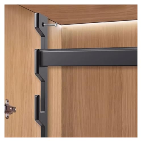 ˂_ ς_  nK[ bN N[[bg ɍ킹ĎgqpN[[bgbhƃT|[guPbg ߉\ O\ nMON[[bgo[ ueBbN(Black,Closet W 80cm(31 1/2"))