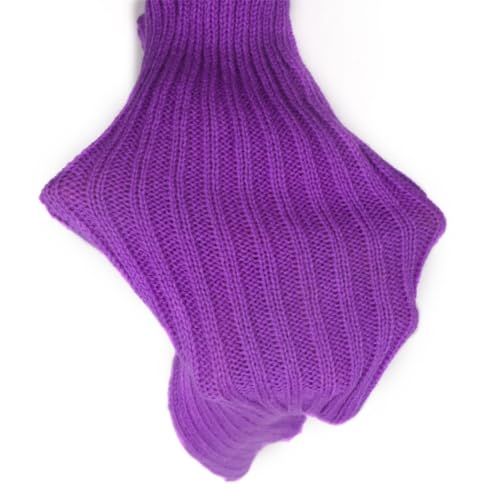 Image of FZBNSRKO Women Girls 80s Knit Leg Warmers Ribbed Long Leg Warmers for Party Sports Accessories