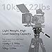 SmallRig DH10 Heavy Duty Tripod Fluid Video Head with Flat Base and Adjustable Handle, Quick Release Plate for Manfrotto Video Head Mount Plate, Load up to 22Ibs, for Video Cameras, DSLR Cameras 4165