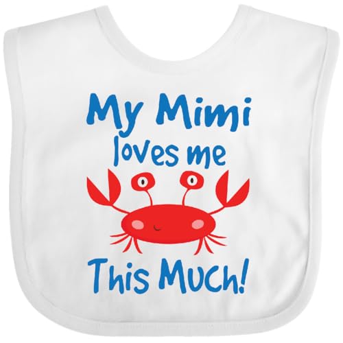 inktastic My Mimi Loves Me Grandchild Crab Baby Bib